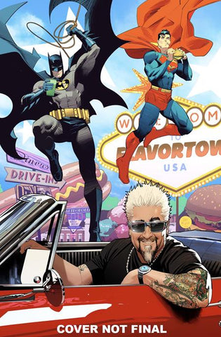 BATMAN SUPERMAN WORLDS FINEST #37 CVR D DAN MORA GUY FIERI CAMEO CARD STOCK VARIANT