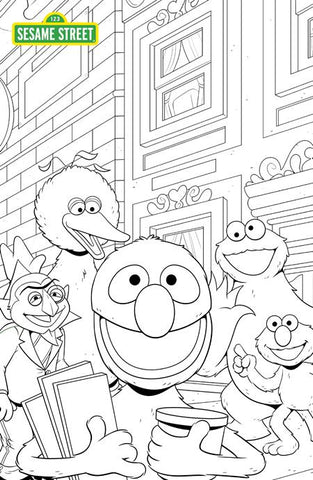 SESAME STREET #1 CVR C AUSTIN BAECHLE COLORING BOOK SKETCH VARIANT