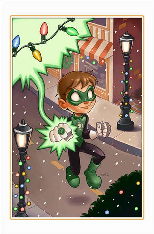 GREEN LANTERN #18 CVR D CHRISSIE ZULLOE DC WINTER WONDERLAND CARD STOCK VAR