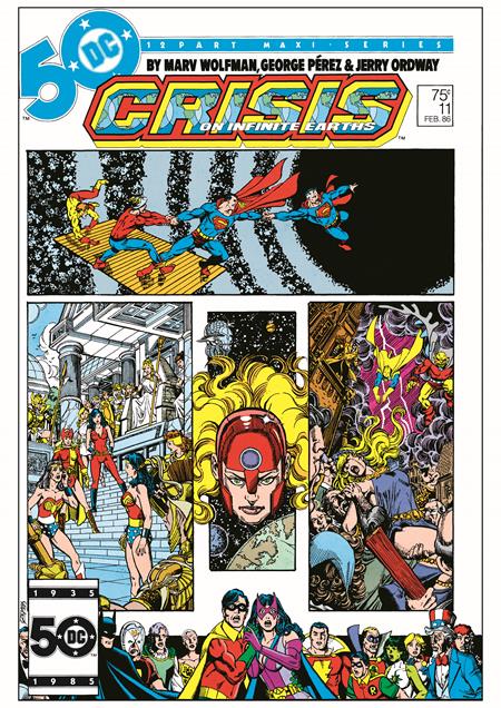 CRISIS ON INFINITE EARTHS #11 FACSIMILE EDITION CVR B GEORGE PEREZ FOIL VARIANT