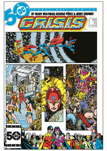 CRISIS ON INFINITE EARTHS #11 FACSIMILE EDITION CVR B GEORGE PEREZ FOIL VARIANT