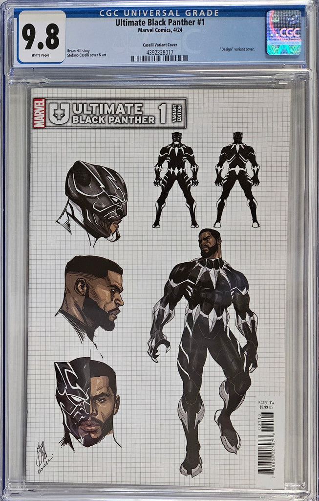 ULTIMATE BLACK PANTHER #1 - 1:10 CASELLI DESIGN VARIANT CGC 9.8