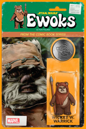 STAR WARS EWOKS #1 JOHN TYLER CHRISTOPHER ACTION FIGURE VARIANT