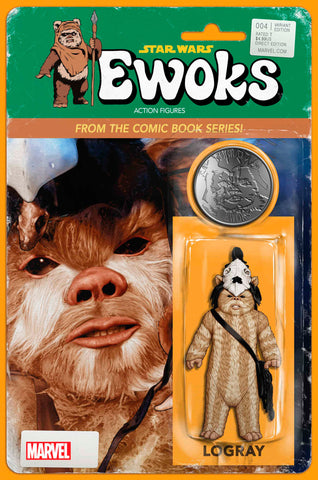 STAR WARS EWOKS #4 JOHN TYLER CHRISTOPHER ACTION FIGURE VARIANT