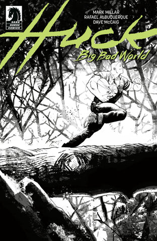 Huck: Big Bad World #1 CVR B B&W Rafael Albuquerque